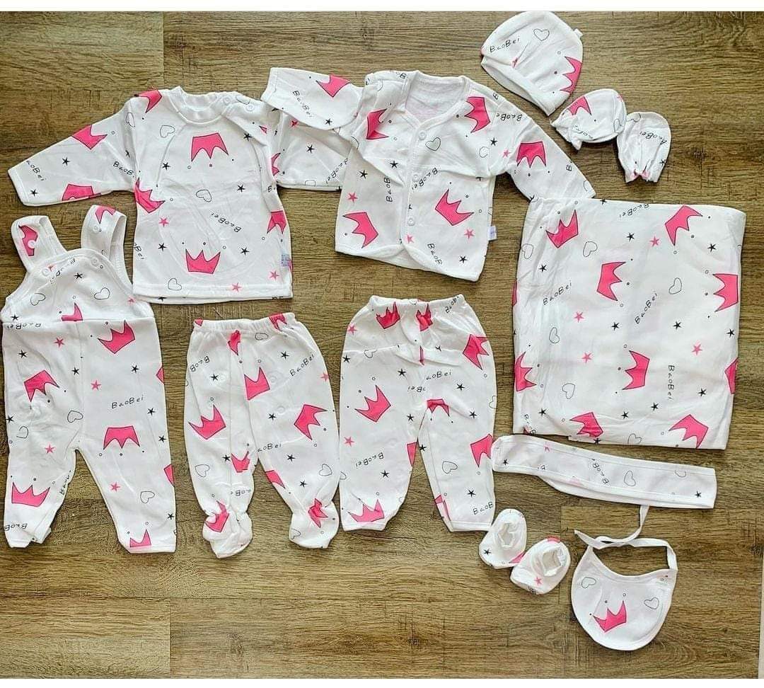 11 piece cotton Newborn Receving set